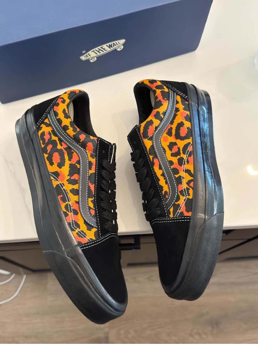 Vans Old Skool 36 LX Punk Capsule Orange Leopard Size 11 Mens